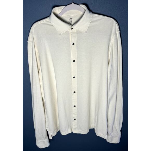J FERRAR Other - MENS J FERRAR CREAM LONG SLEEVE BUTTON DOWN/UP SHIRT SIZE XL 100% COTTON